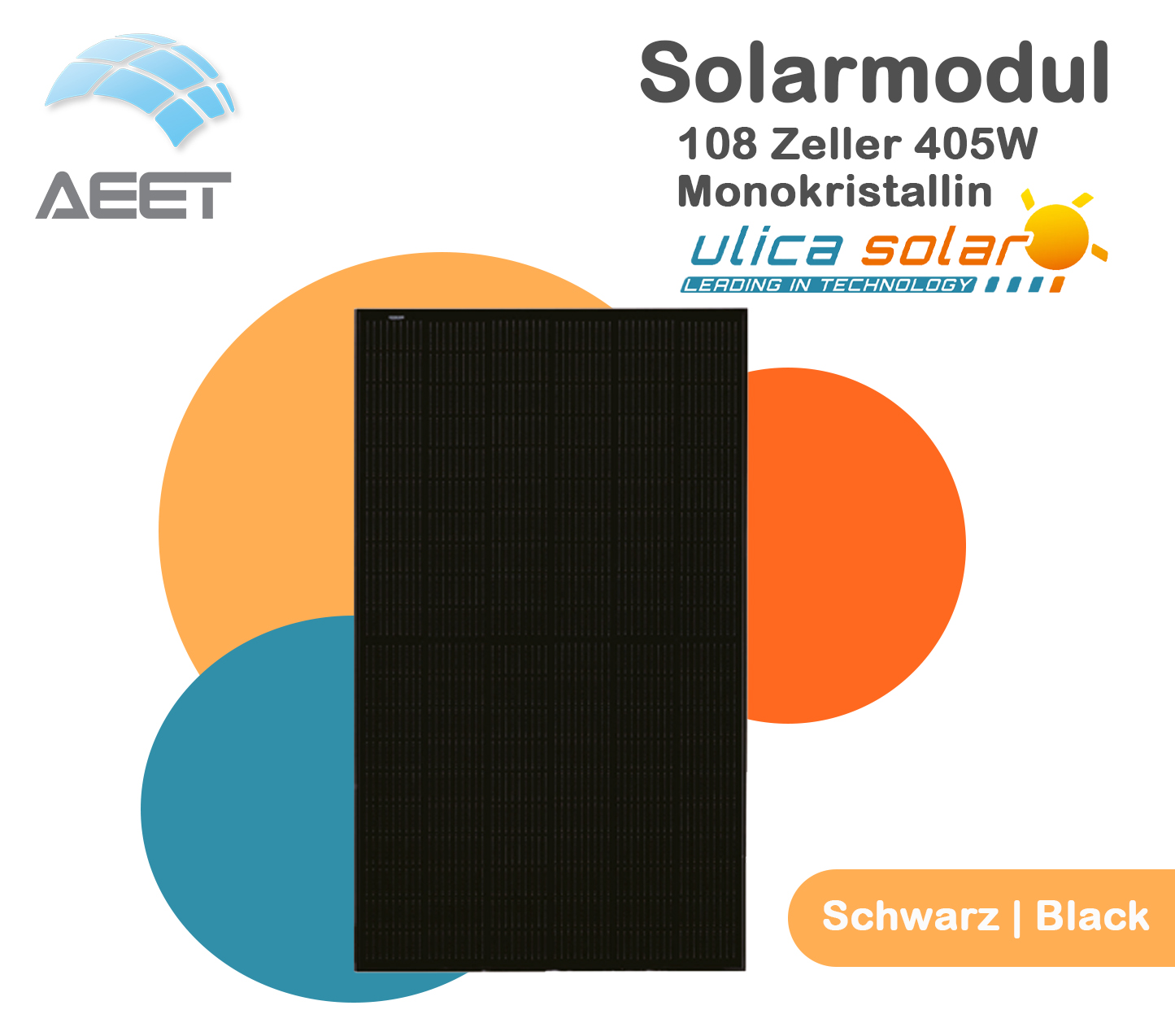 Solarmodule 1722 x 1134 x 30mm 108 Zeller HC Black Mono