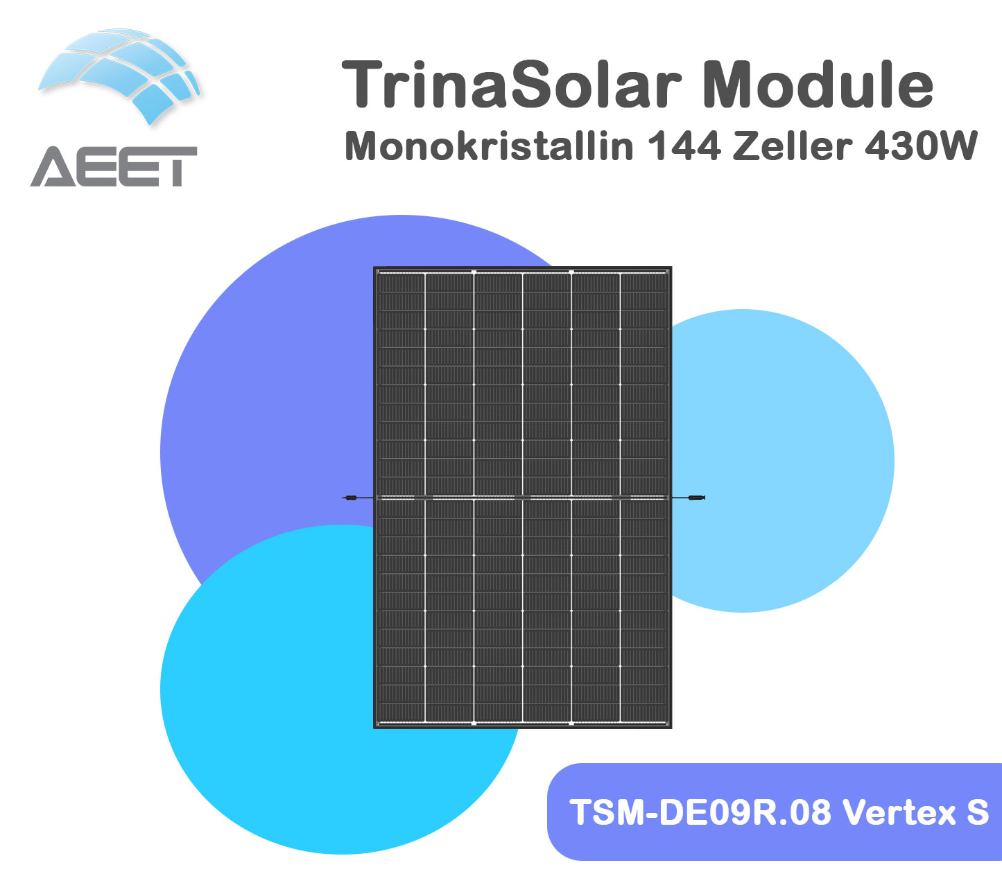 Solarmodule Trina 430 TSM-DE09R.08 Vertex S