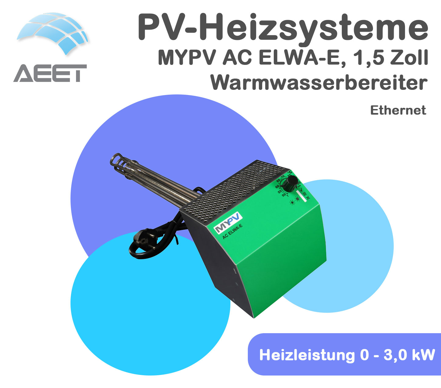 MYPV AC ELWA-E, 1,5 Zoll Warmwasserbereiter Ethernet