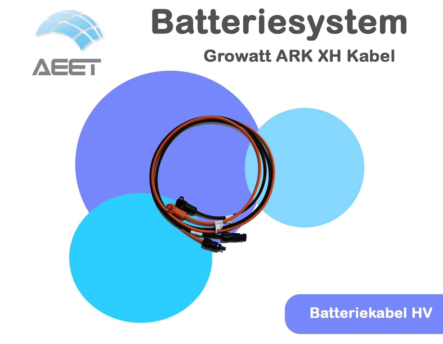 Growatt ARK XH Batteriekabel Hochvolt