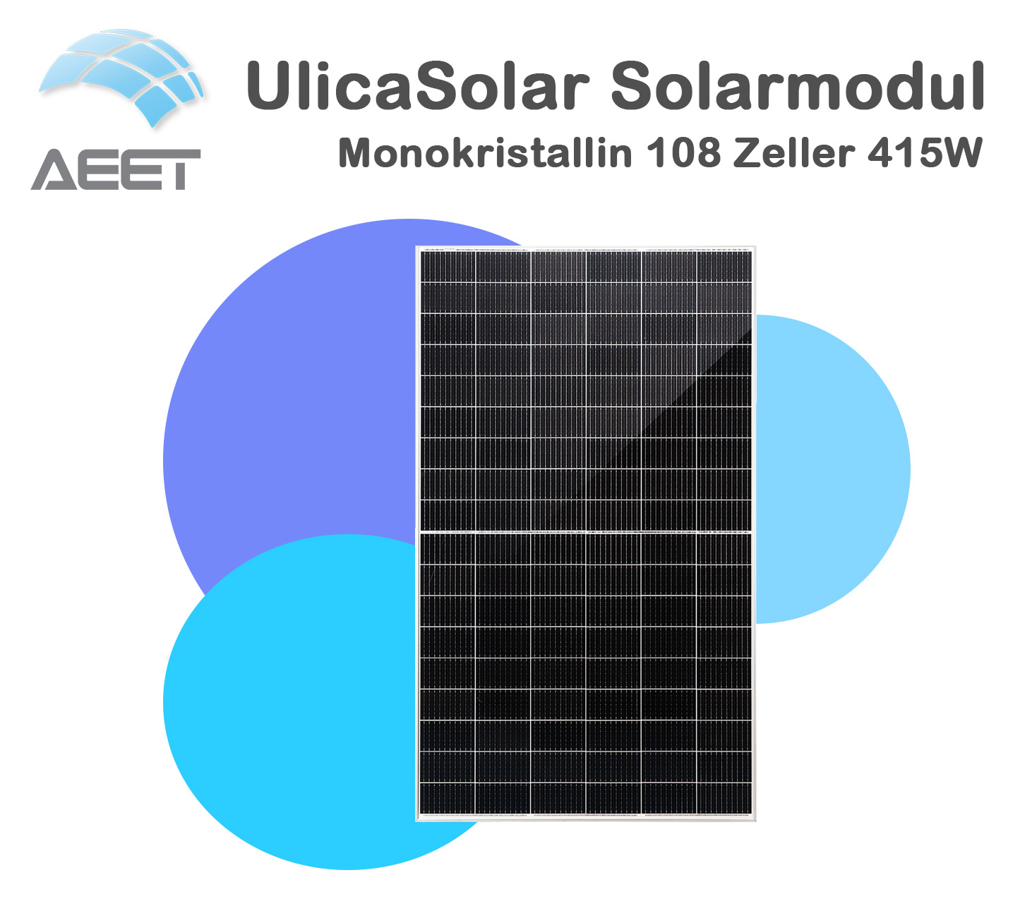 Solarmodule 1722x1134x30mm 108 Zeller HC Mono