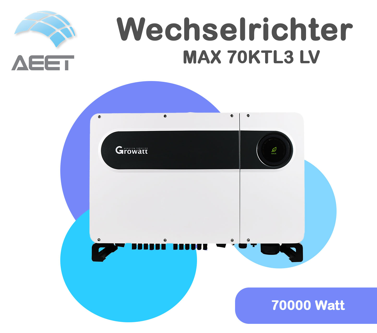 Wechselrichter Growatt MAX 70KTL3 LV Wechselrichter Growatt MAX 70KTL3 LV