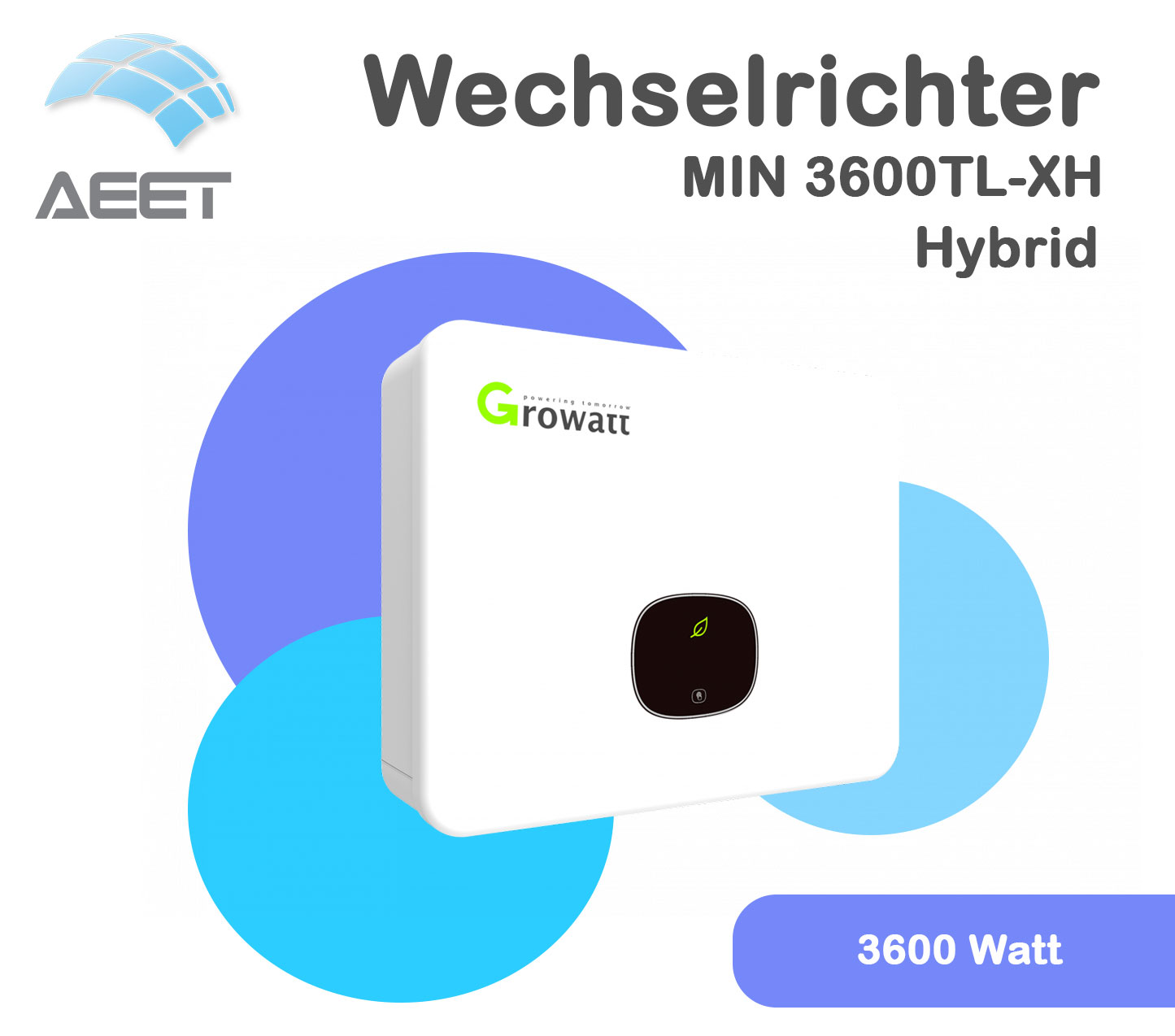 Wechselrichter Growatt MIN 3600TL-XH Wechselrichter Growatt MIN 3600TL-XH