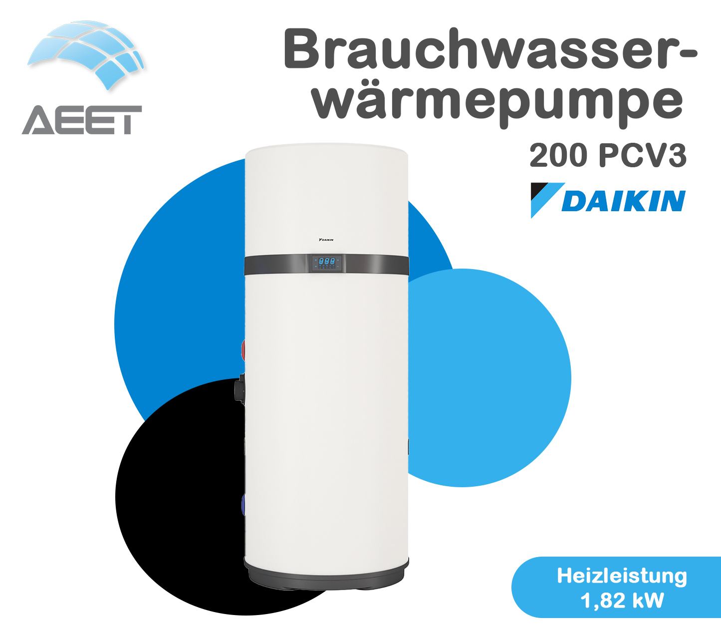 Wärmepumpe DAIKIN Brauchwasserwärmepumpe 200 PCV3 Wärmepumpe DAIKIN Brauchwasserwärmepumpe 200 PCV3