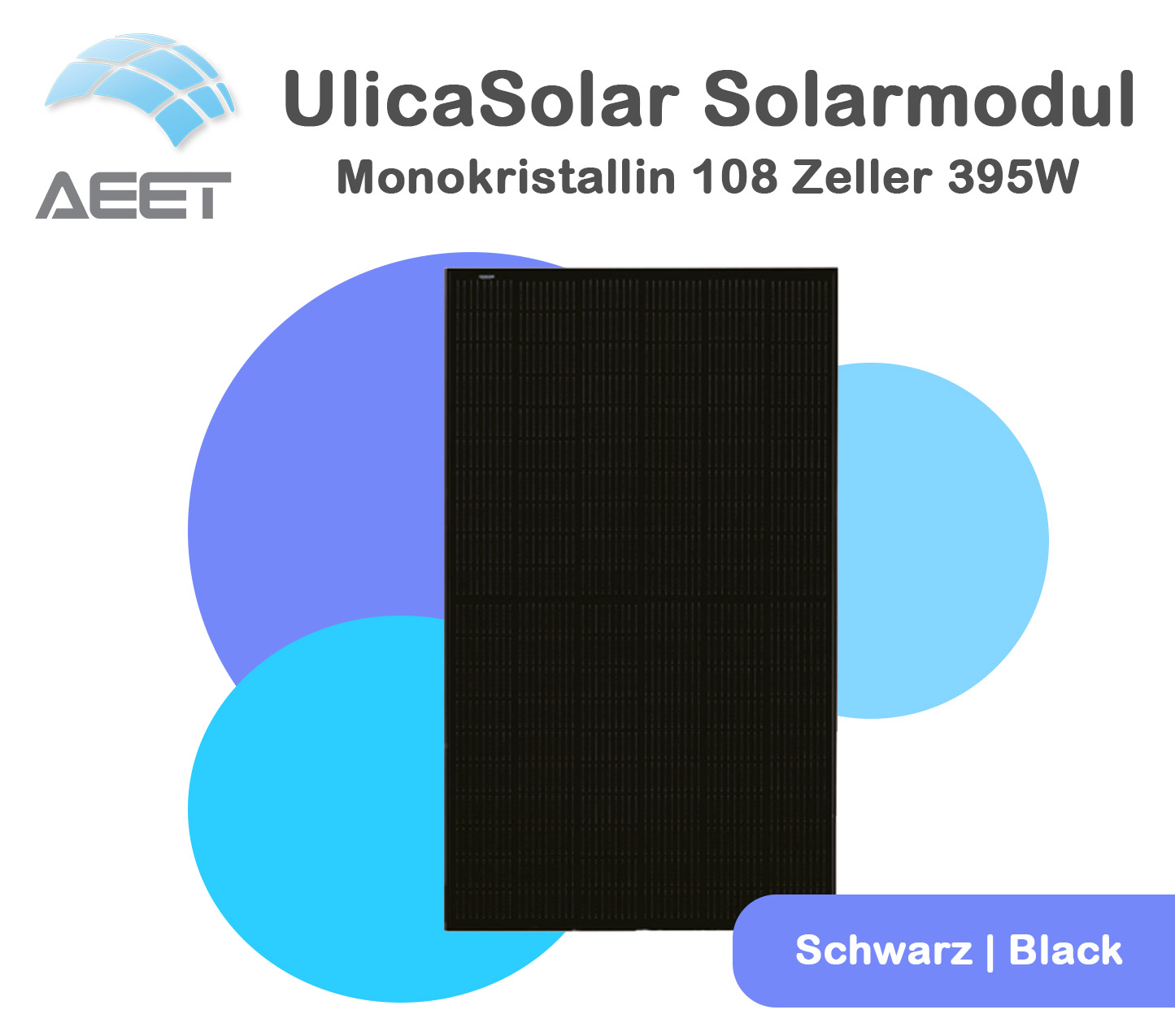 Solarmodule 1722x1134x30mm 108 Zeller HC Black Mono