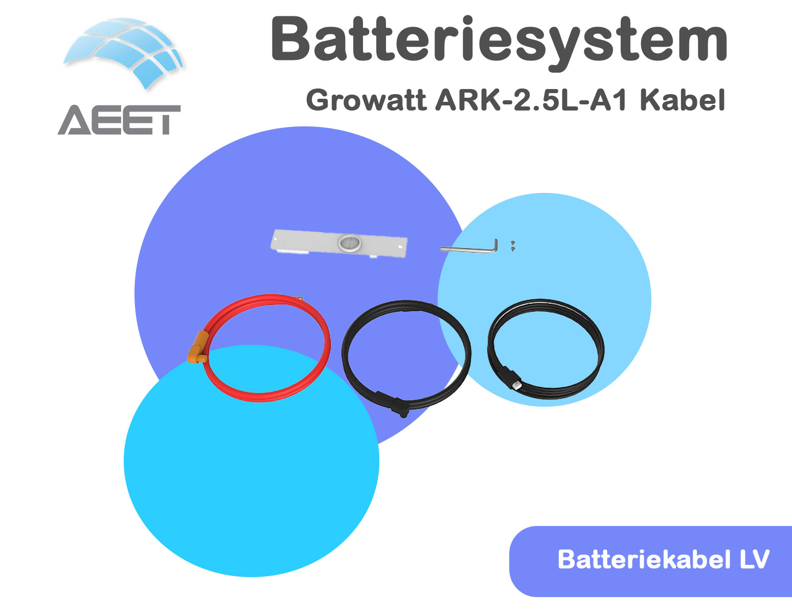 Growatt ARK-2.5L-A1 Kabel | Batteriekabel Niedervolt