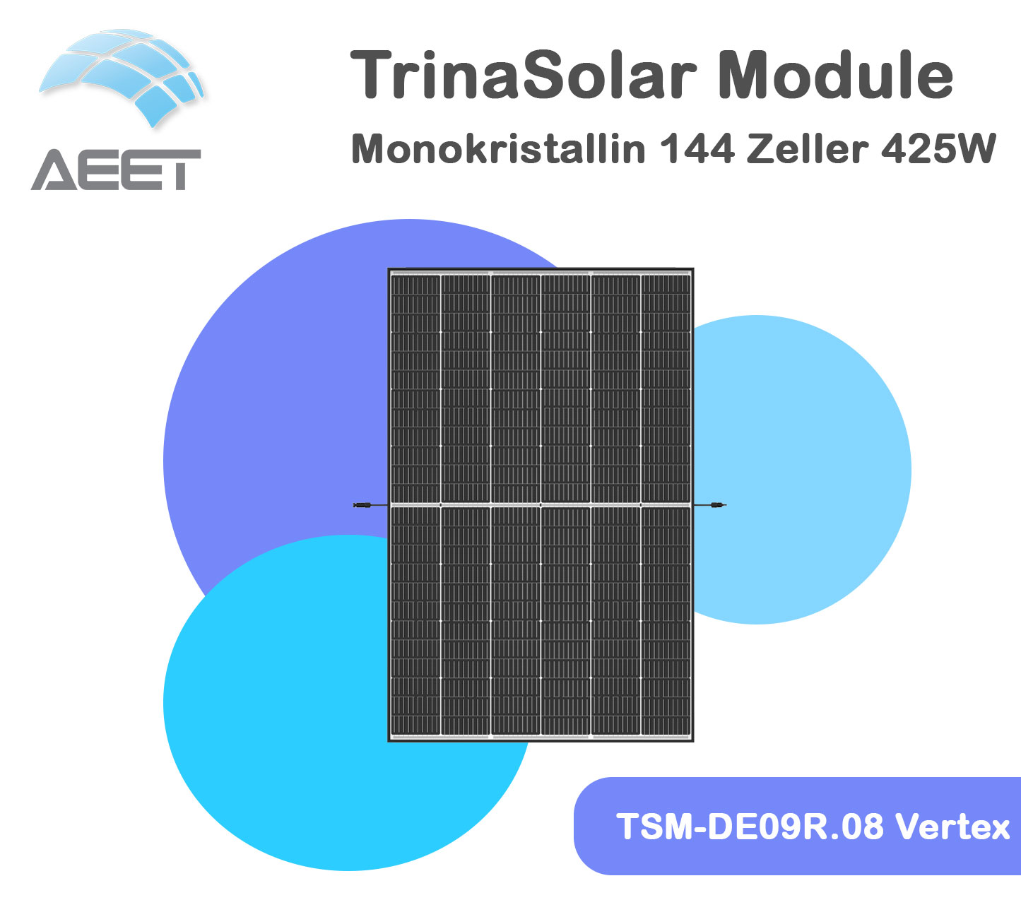 Solarmodule Trina 425 TSM-DE09R.08 Vertex S