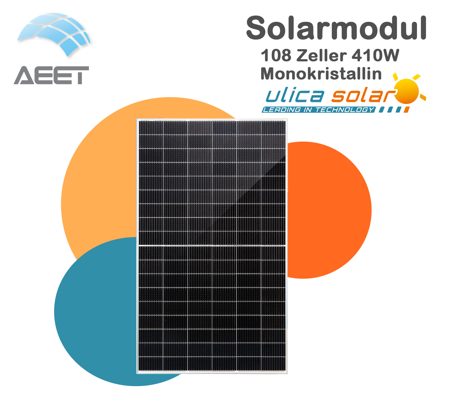 Solarmodule 1722x1134x30mm 108 Zeller HC Mono