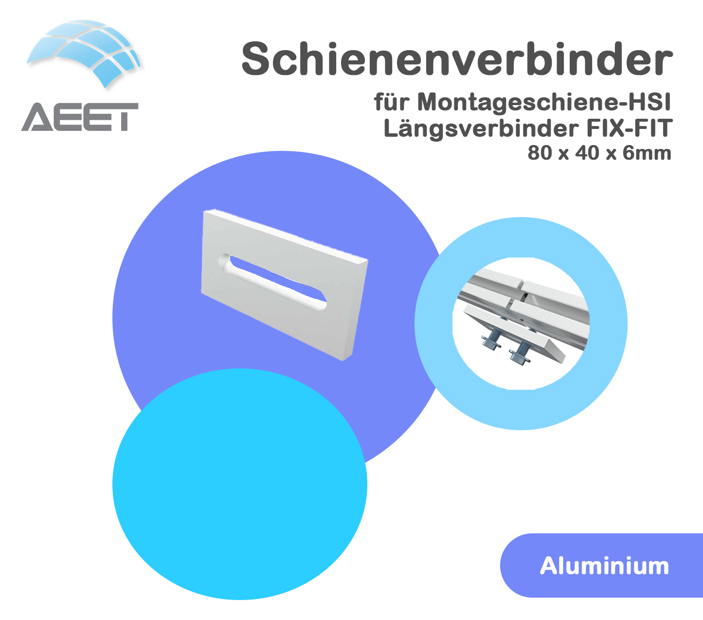 Schienenverbinder für Montageschiene-HSI Schienenverbinder für Montageschiene-HSI
