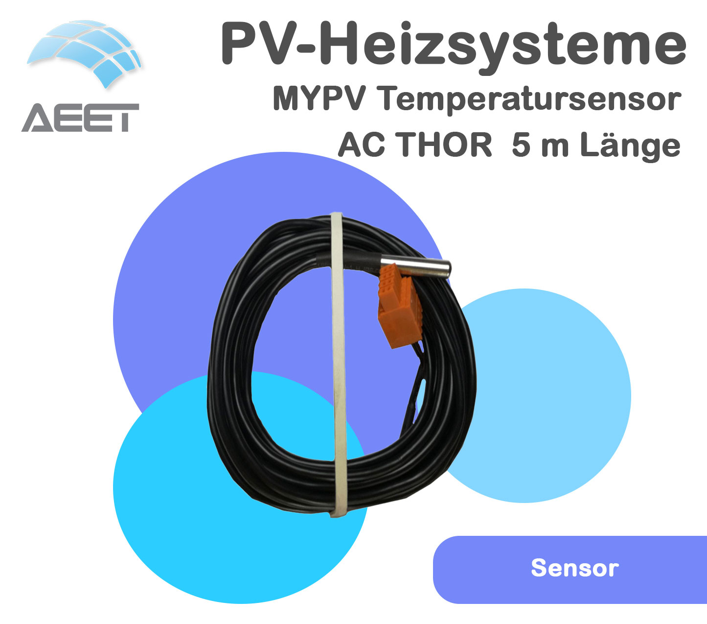 MYPV Temperatursensor AC THOR / 5 m Länge MYPV Temperatursensor AC THOR / 5 m Länge