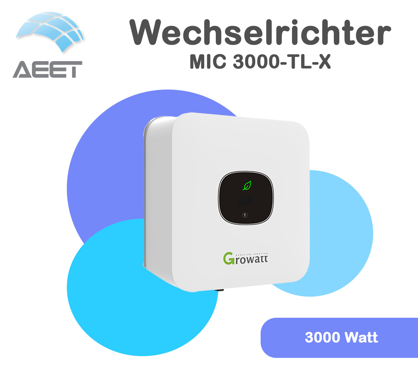 Wechselrichter Growatt MIC 3000TL-X | 3.0TL-X Wechselrichter Growatt MIC 3000TL-X | 3.0TL-X
